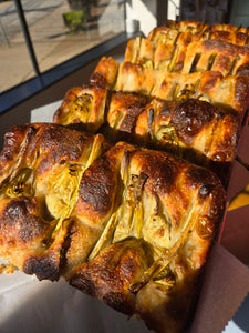 SOURDOUGH FOCACCIA (RECTANGLE PAN 12 CUT, ROUND 4 CUT)