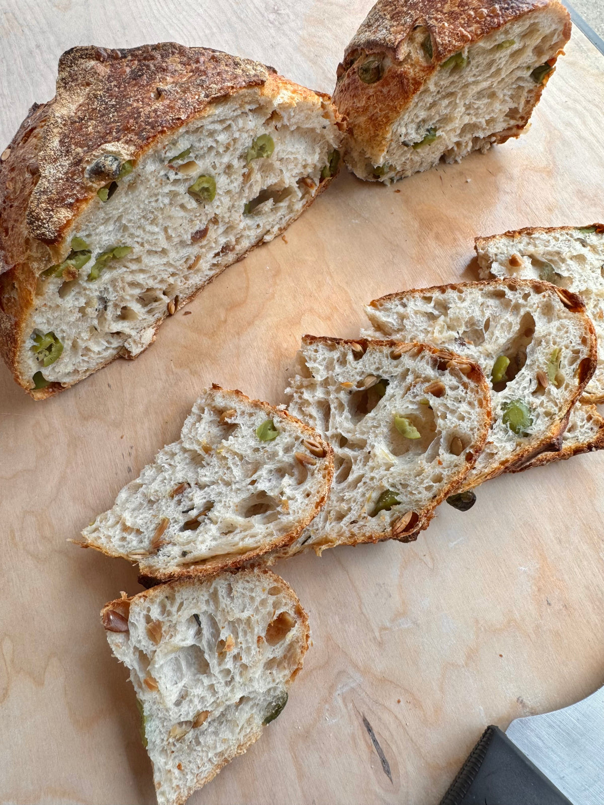 Olive Pepita Sourdough