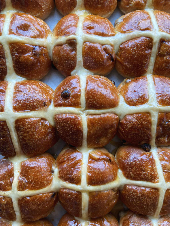 6 Pack Hot Cross Buns (Raisin Spice)